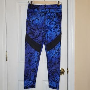 Calvin Klein Performance Blue Snake Print Gym leggings